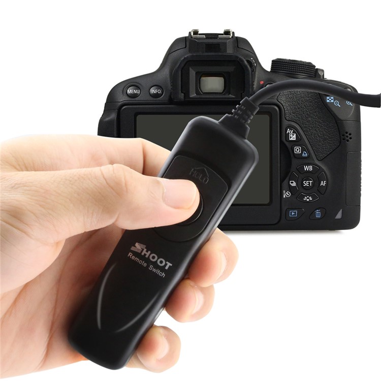 SHOOT Remote Shutter Release for Canon EOS RS-80N3/5D2/7D/50D/6D/1DS/5D3 Durable Shutter Line-6