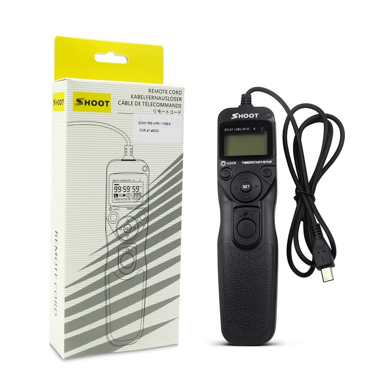 SHOOT RM-VPRI LCD Timer Remote Control for Sony Alpha A7 A7R A5000 A6000 Shutter Release-15