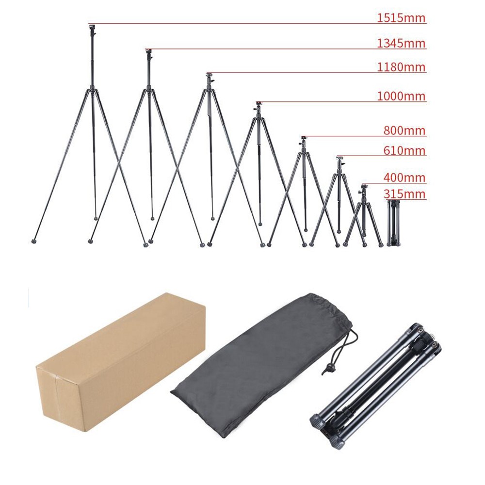 KINGJOY P056 5-section Portable Travel Camera Tripod Detachable Phone Selfie Stand-14