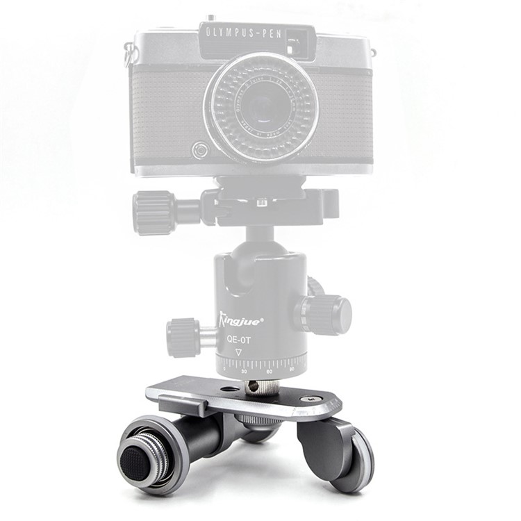 KINGJOY PPL-06 Mini Motorized Electric Track Slider Dolly Car 3-Wheel Video Pulley Rolling Skater for DSLR Camera-5
