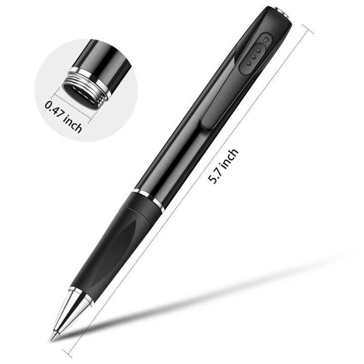 1080p HD Hidden Spy Mini Camera Monitoring WiFi Pen - Black-4