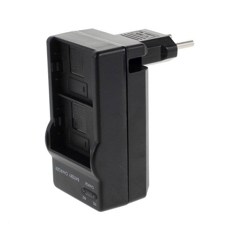 Car Charger + Dual Battery Wall Charger + EU Plug Adapter for GoPro Hero 3+ 3-5