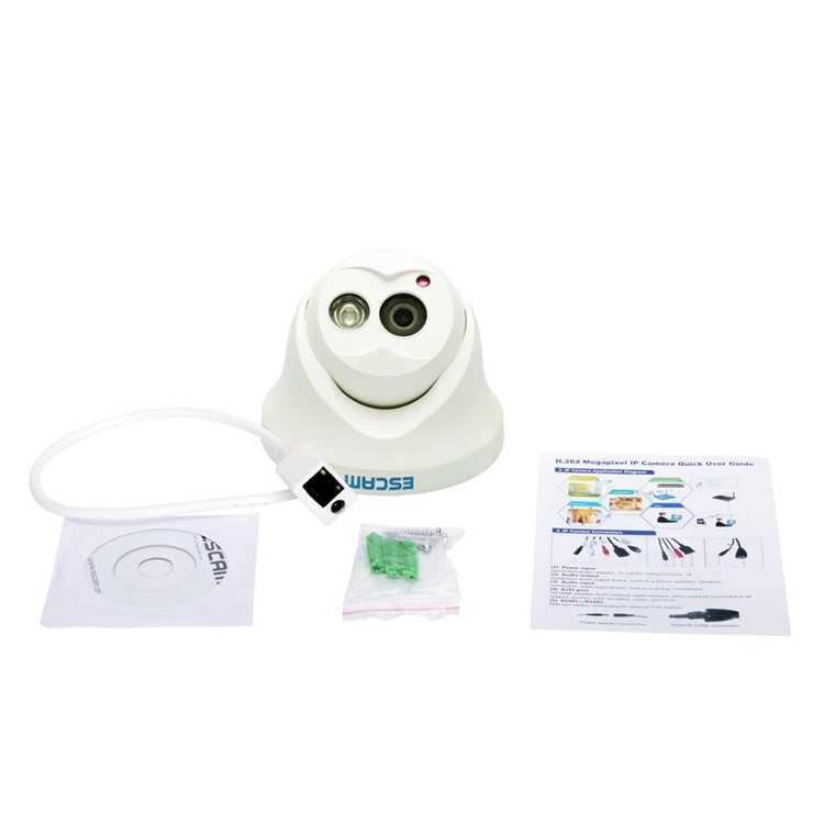 ESCAM QD100 720P 1MP 10m Mini Dome IP Camera with Onvif and P2P - AU Plug-8