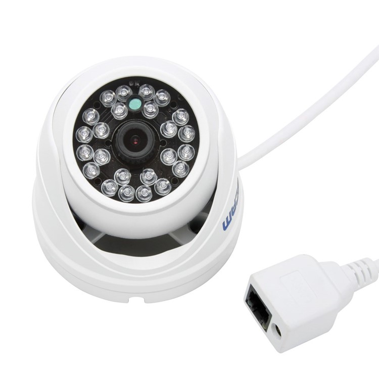 ESCAM QD520 720P 10m IP65 Dome CCTV IP Camera with 24pcs Leds - EU Plug-3