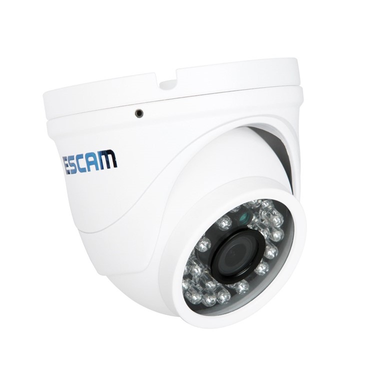 ESCAM QD520 720P 10m IP65 Dome CCTV IP Camera with 24pcs Leds - EU Plug-7