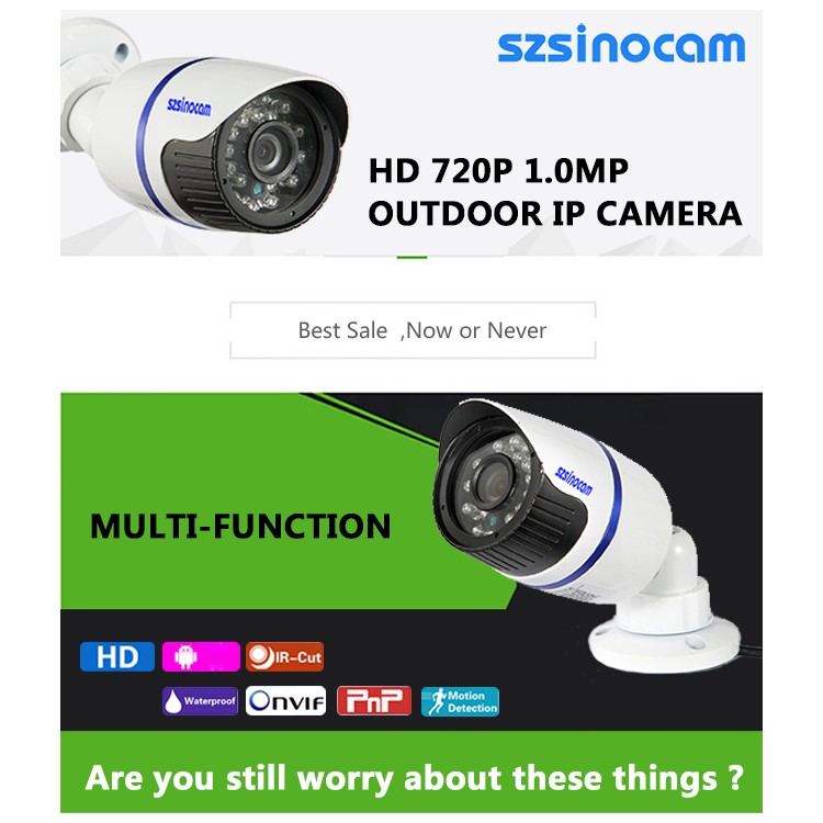 SINOCAM SN-IPC-5001S HD 720P 20m 1.0MP Waterproof Outdoor IP Camera - EU Plug-8