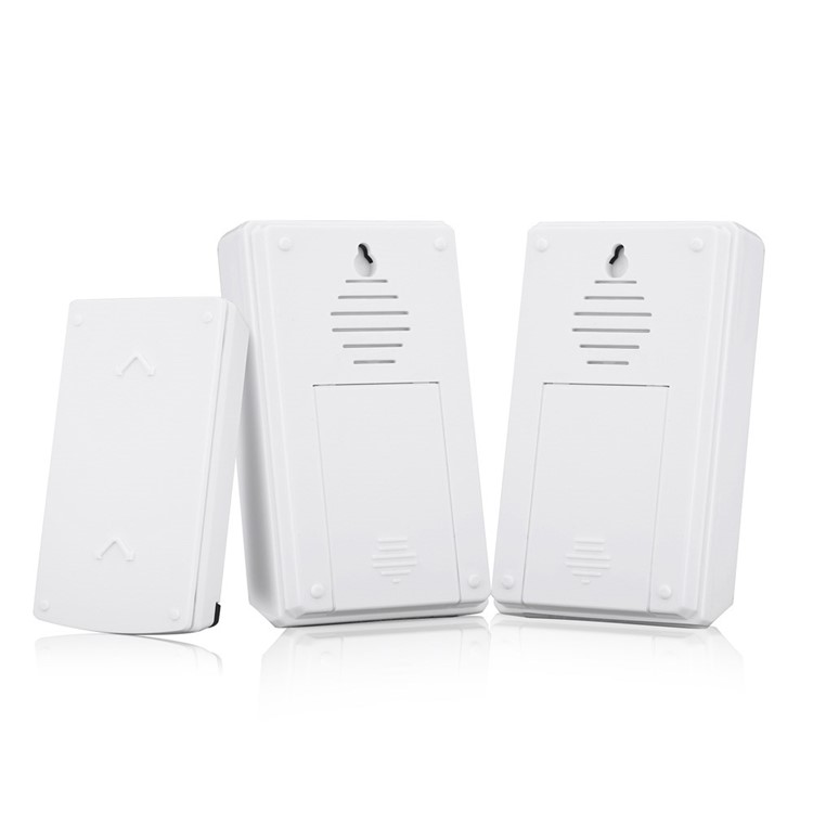 FORECUM 5F Weatherproof Smart Home Wireless Doorbell 2 Receiver & 1 Emitter - Cloud Pattern-3