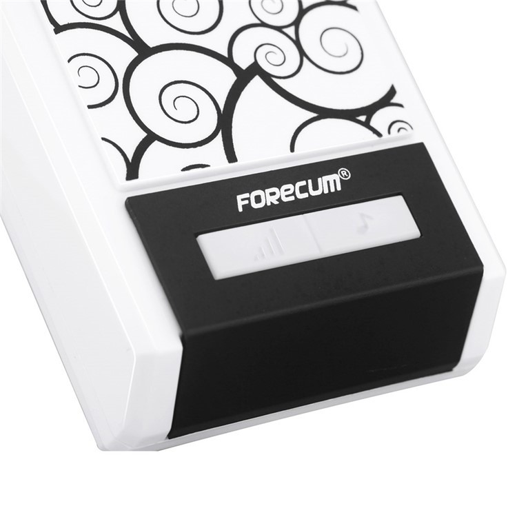 FORECUM 5F Weatherproof Smart Home Wireless Doorbell 2 Receiver & 1 Emitter - Cloud Pattern-4