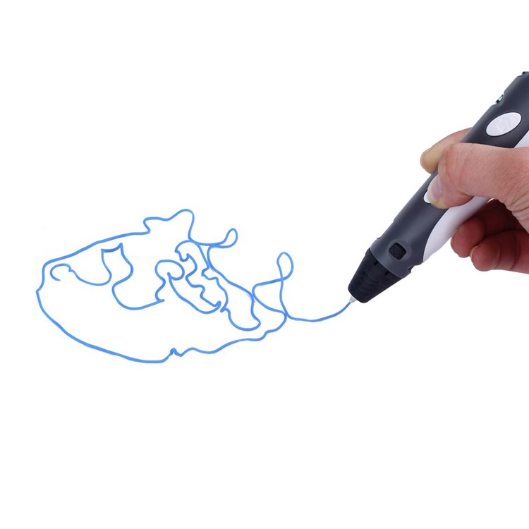 3D Stereoscopic Printing Pen for 3D Drawing / Arts / Crafts - Grey-12