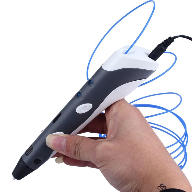 3D Stereoscopic Printing Pen for 3D Drawing / Arts / Crafts - Grey-9