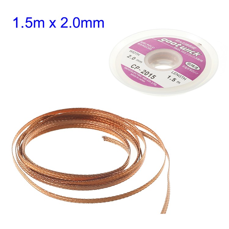 GOOT WICK Soldering Remover CP-2015, 2mmx1.5m-1