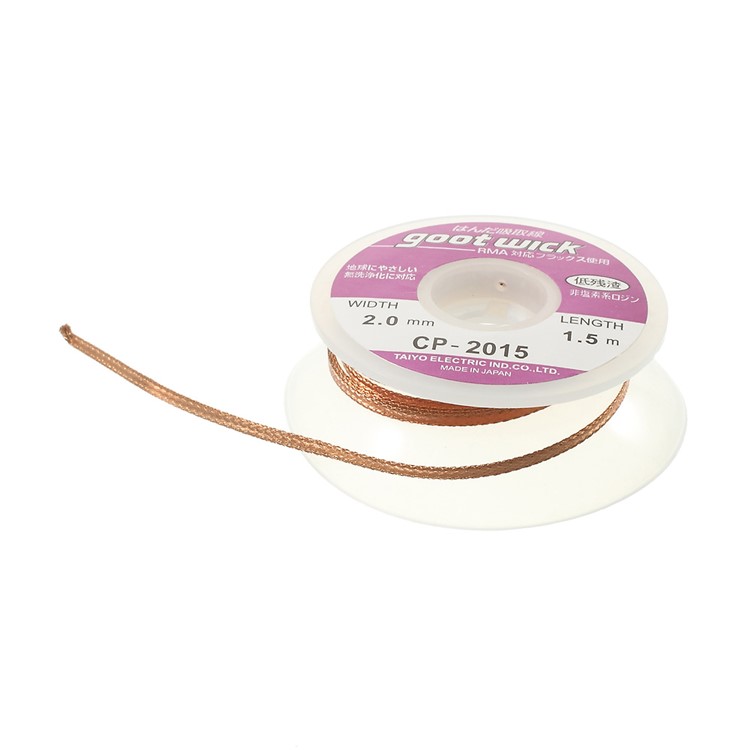 GOOT WICK Soldering Remover CP-2015, 2mmx1.5m-4