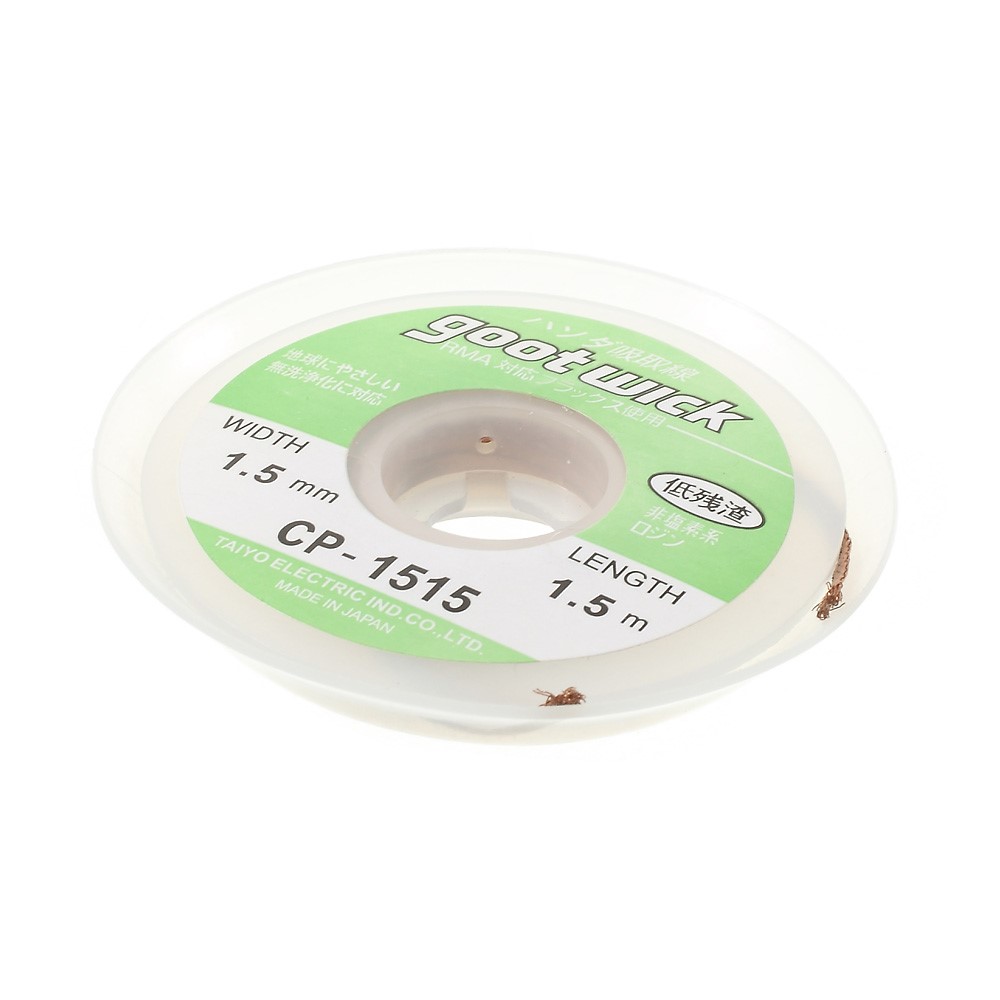 GOOT Wick 1.5mmx1.5m Desoldering Remover Braid Wire CP-1515-2