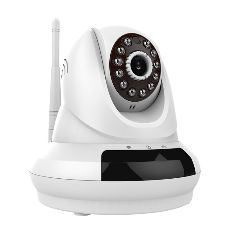 FUJIKAM CCTV 720P Cloud WiFi IP Camera Support P/T P2P APP IR-CUT OEM (FI-366) - White / UK Plug-1