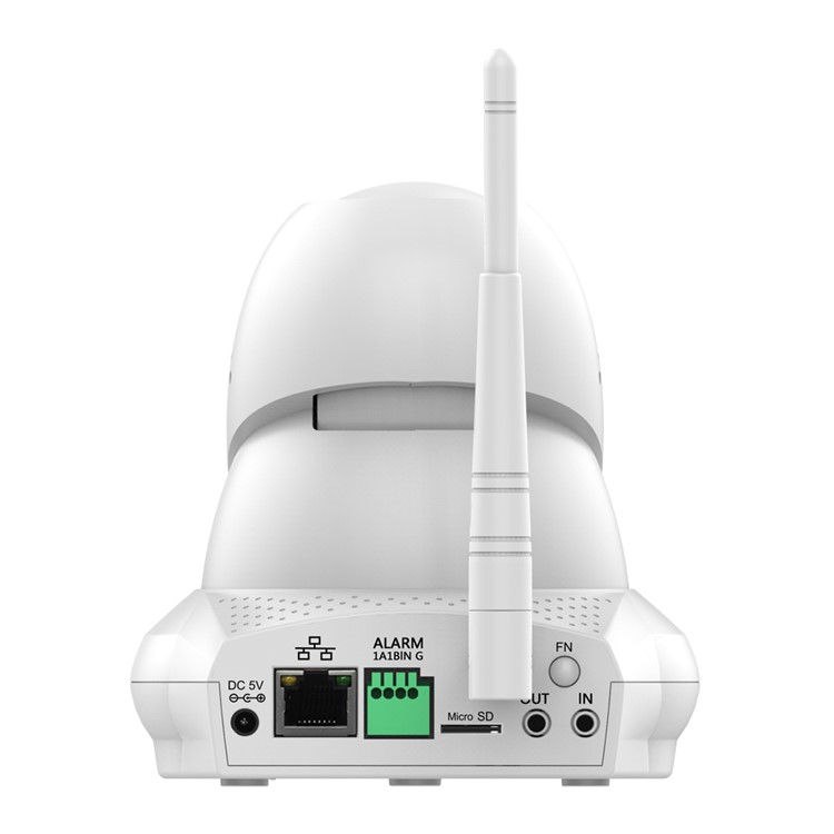 FUJIKAM CCTV 720P Cloud WiFi IP Camera Support P/T P2P APP IR-CUT OEM (FI-366) - White / UK Plug-2