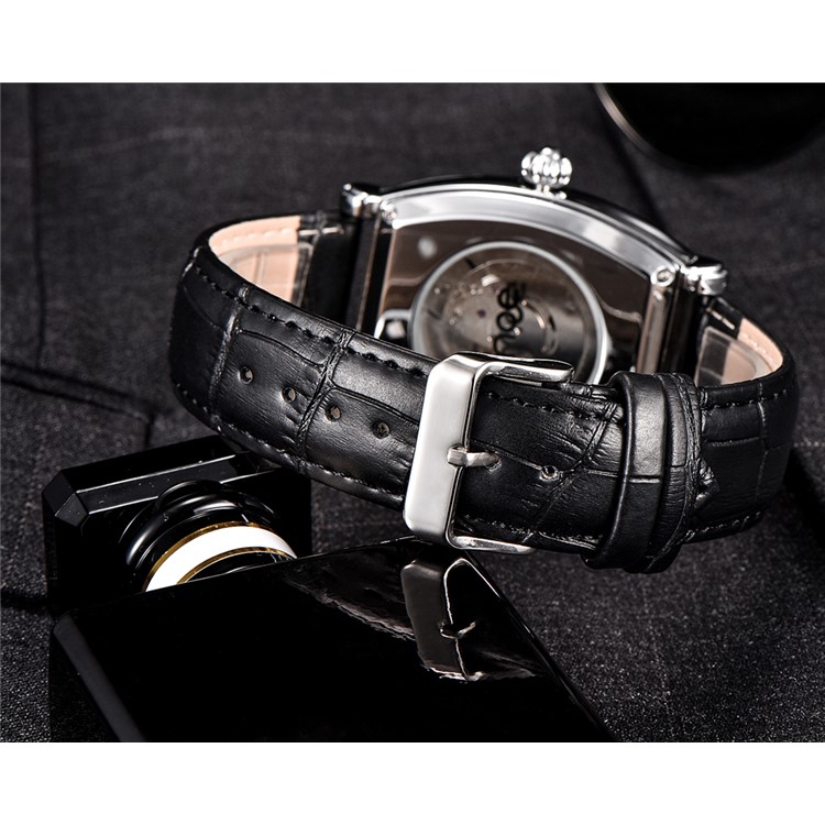 Reloj mecánico automático Tourbillon de MCE para hombres con correa de cuero genuino - estilopistilo A-4