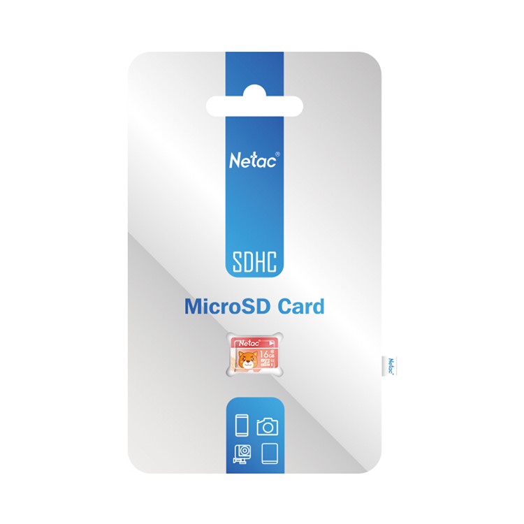 NETAC P500 Cartoon Pattern 16GB Micro SD Card High Speed Class 10 Micro SD TF Card-5