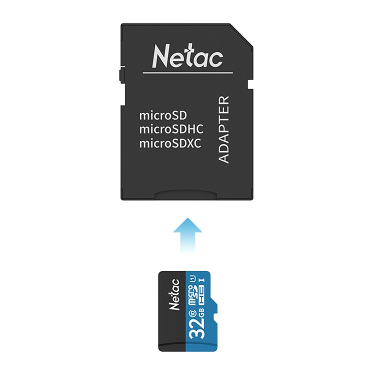 NETAC P500 Class 10 32GB Micro SD TF Card + Card Reader + SD Adapter-3