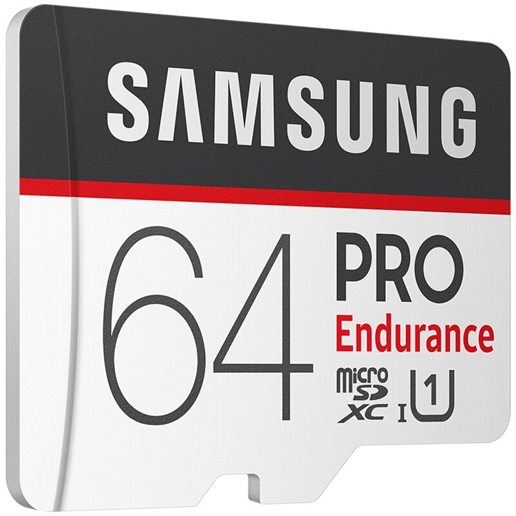 SAMSUNG PRO Endurance TF Card Class 10 100Mb/s Micro SD Card with Adapter - 64GB-3
