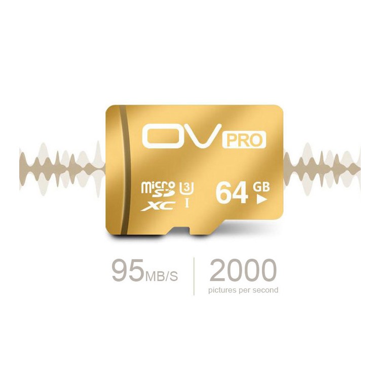 OV Pro UHS-I U3 Clase 10 Tarjeta De Memoria Micro SDXC De 64 GB Con Velocidad De Lectura De 95mb / S Velocidad De Escritura De 90mb / S-5