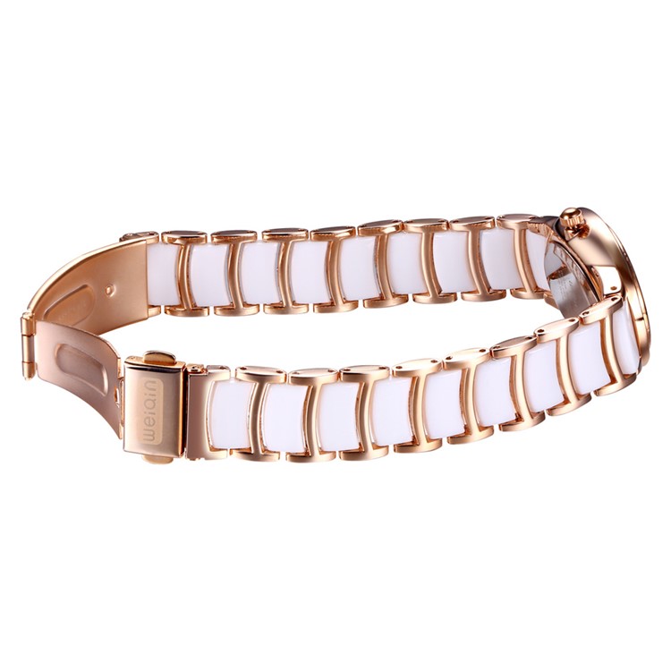 WEIQIN Women Alloy + Plastic Band Rhinestone Quartz Movement Wrist