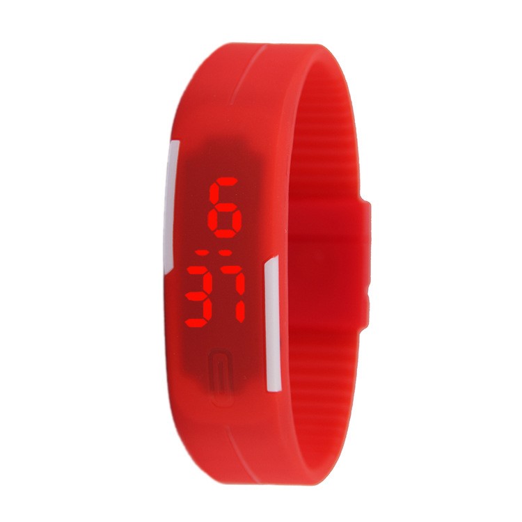 Touch Screen LED Watch Bracelet Outdoor Sports Wristband - Red-1