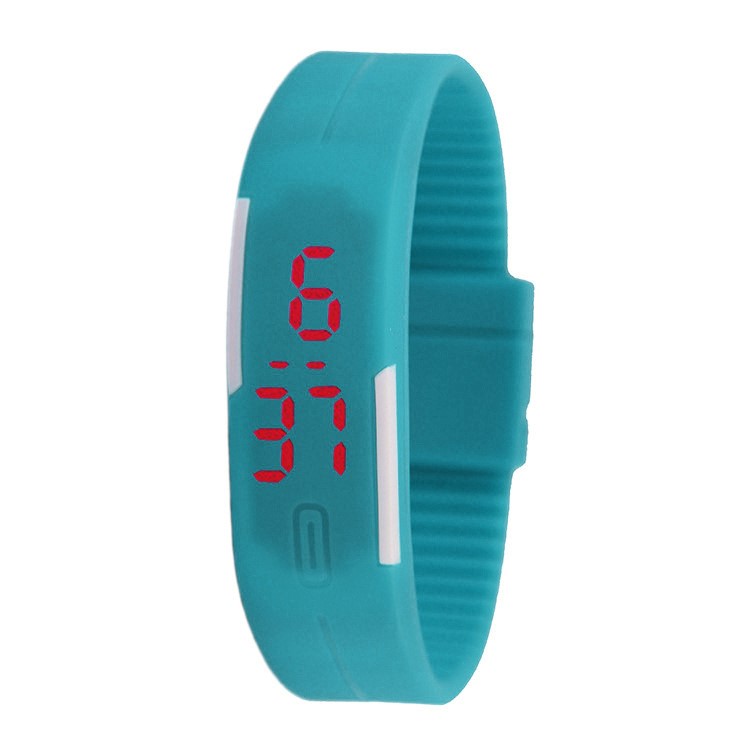 Touch Screen Digital LED Waterproof Wrist Watch - Baby Blue-1