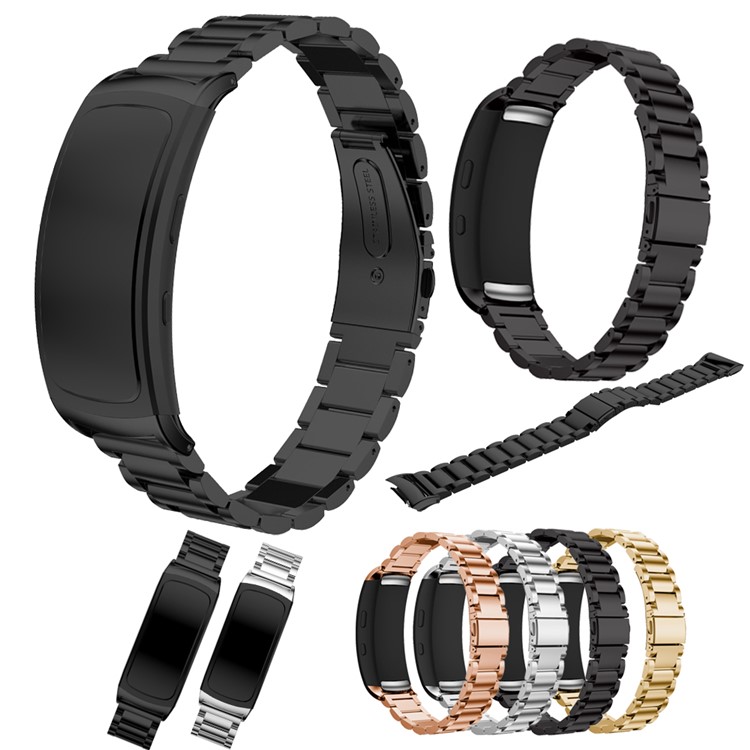 Classic Stainless Steel Watch Band Bracelet for Samsung Gear Fit 2 SM-R360 - Silver Color-5