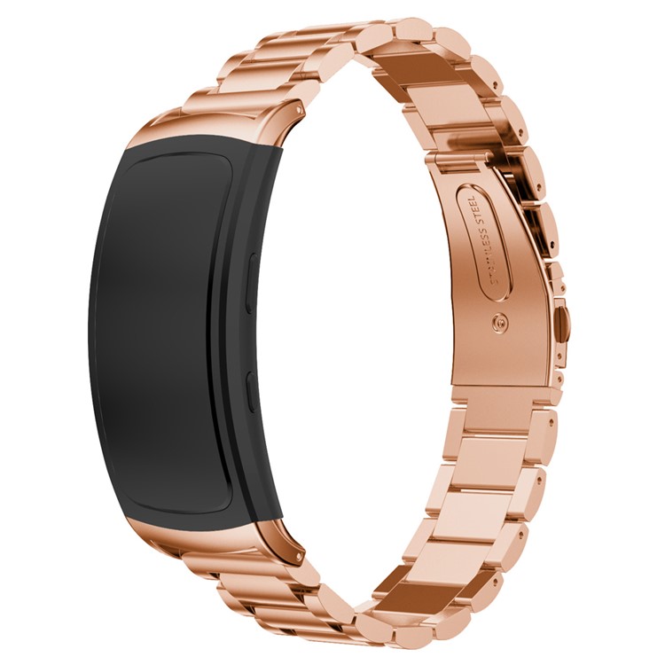 Luxury Stainless Steel Watchband Wrist Strap for Samsung Gear Fit 2 SM-R360 - Rose Gold Color-2