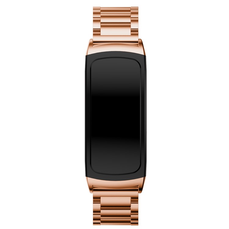 Luxury Stainless Steel Watchband Wrist Strap for Samsung Gear Fit 2 SM-R360 - Rose Gold Color-4