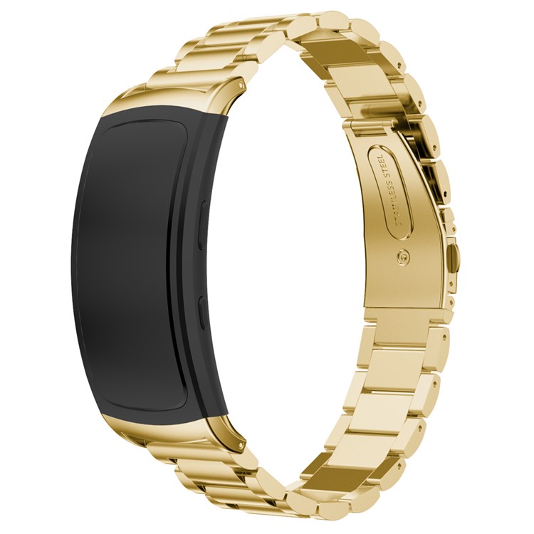 Luxury Stainless Steel Watchband Wrist Bracelet for Samsung Gear Fit 2 SM-R360 - Gold Color-2