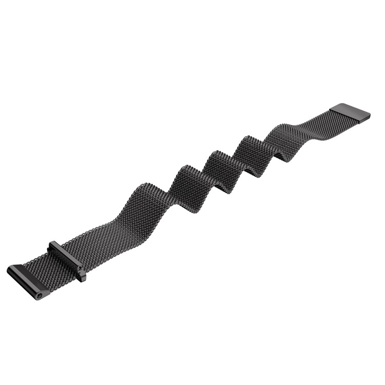 Mesh Design Magnetic Milanese Stainless Steel Watch Band for Samsung Gear Fit 2 SM-R360 - Black-4