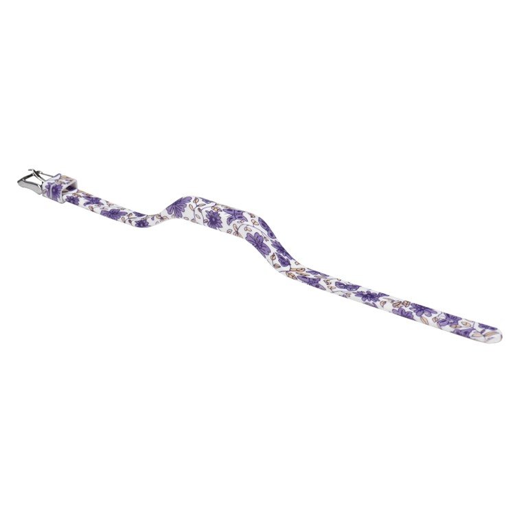 Flexible Pattern Printing Silicone Wrist Watch Strap for Fitbit Flex 2 - Purple Flowers and Butterflies-2