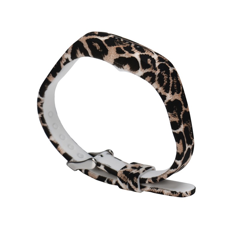 Flexible Pattern Printing Silicone Wrist Watch Band for Fitbit Flex 2 - Leopard Pattern-3