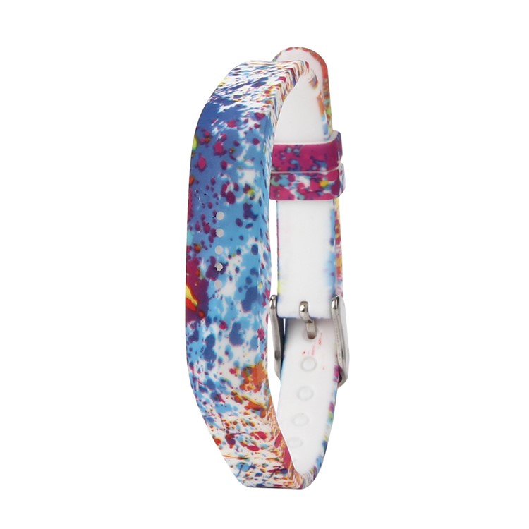 Patterned Flexible Silicone Wrist Strap for Fitbit Flex 2 - Watercolor-1