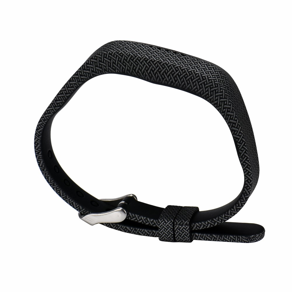 Vivid Pattern Printing Flexible Silicone Wrist Strap for Fitbit Flex 2 - Woven Texture-3