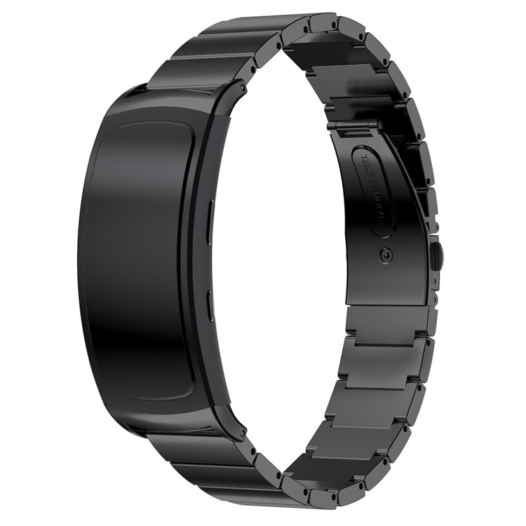 316L Stainless Steel Bracelet Band with Butterfly Buckle for Samsung Gear Fit 2 SM-R360 - Black-1