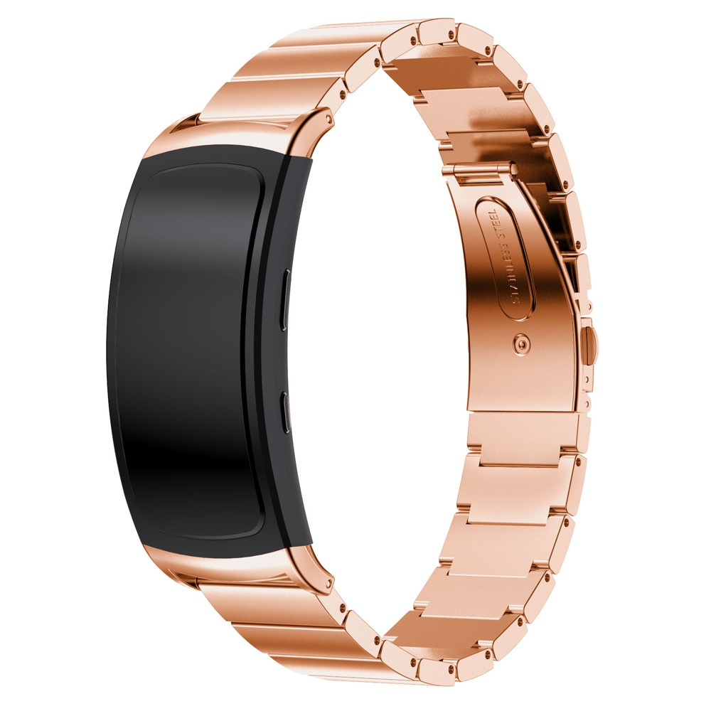 316L Stainless Steel Bracelet Strap with Butterfly Buckle for Samsung Gear Fit 2 SM-R360 - Rose Gold Color-1