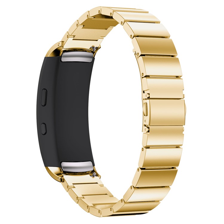 316L Stainless Steel Wrist Band with Butterfly Buckle for Samsung Gear Fit 2 SM-R360 - Gold Color-3