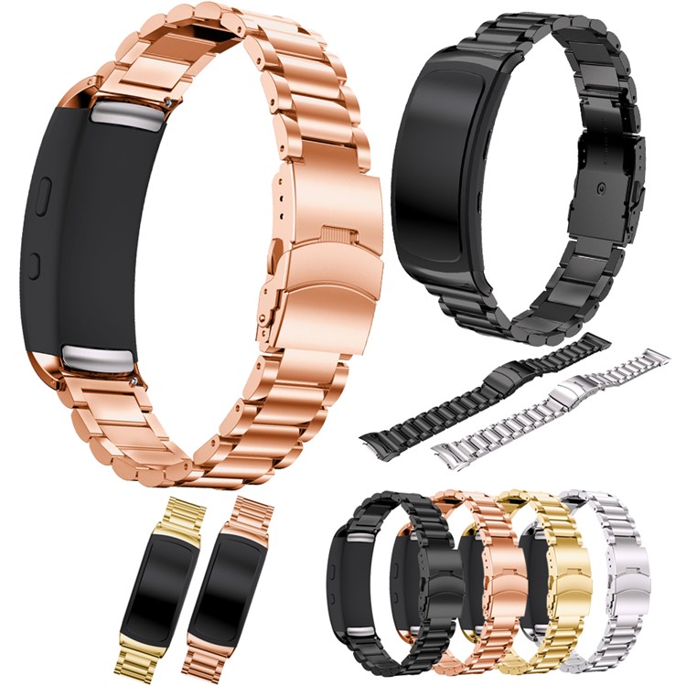 316L Stainless Steel Watch Strap with Butterfly Buckle for Samsung Gear Fit 2 SM-R360 - Silver Color-5