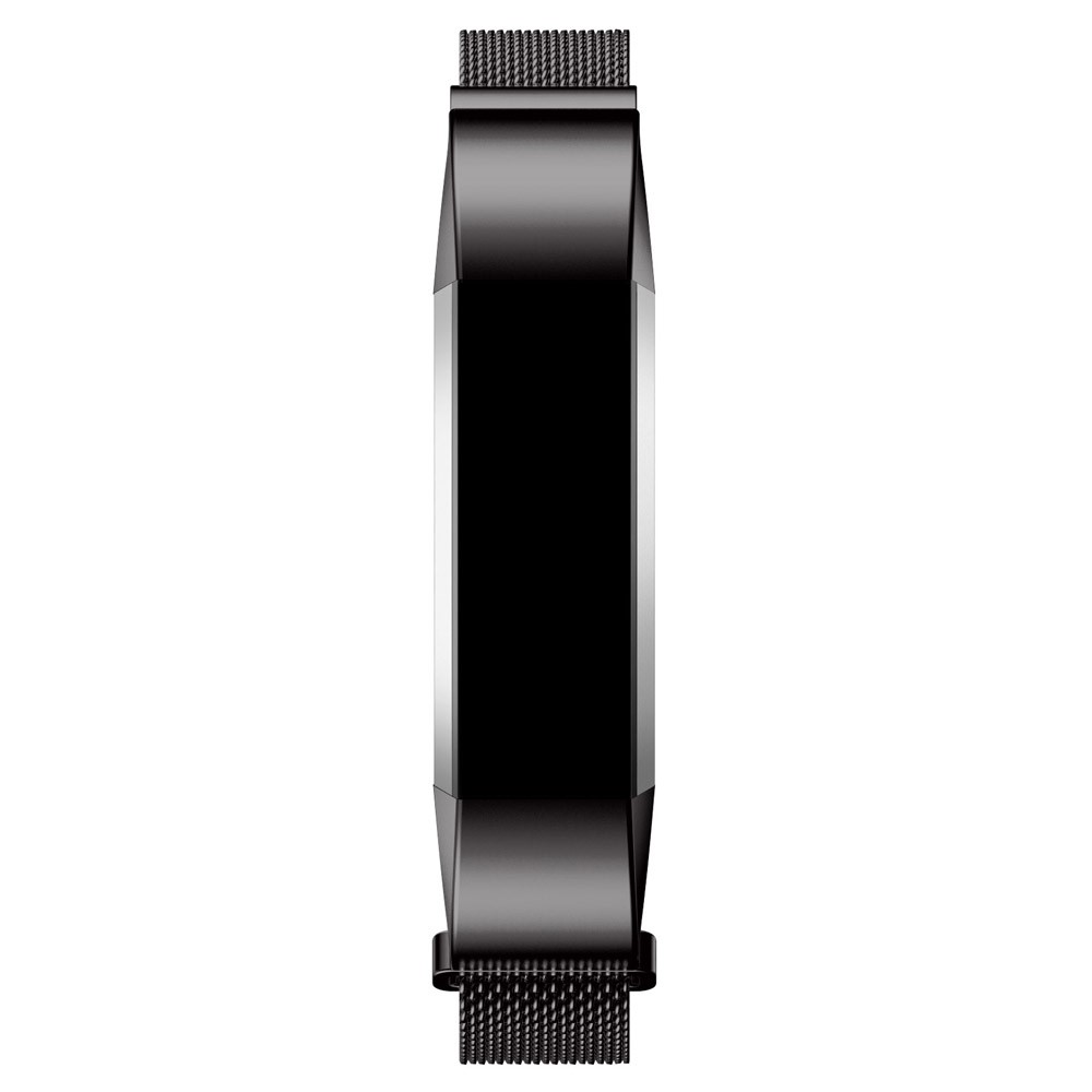 Für Fitbit Alta Mesh Magnetisches Milanese Edelstahlband - Schwarz-4