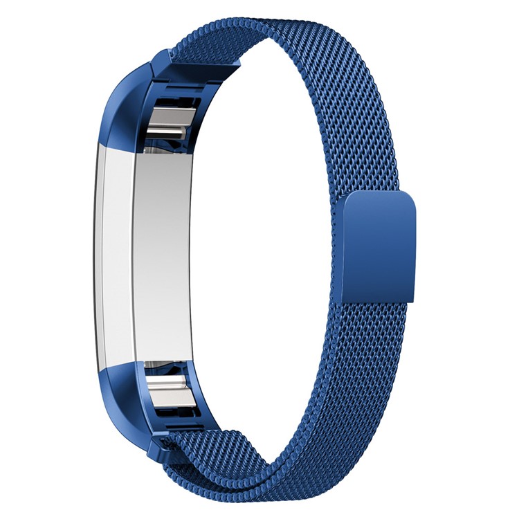 For Fitbit Alta Mesh Magnetic Milanese Stainless Steel Wristband - Blue-2