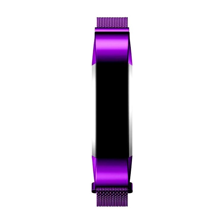 For Fitbit Alta Mesh Milanese Stainless Steel Magnetic Band - Purple-4