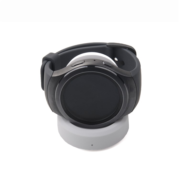 Wireless Charger Cradle for Samsung Gear S3 Classic / S3 Frontier / SM-R600 - White-1
