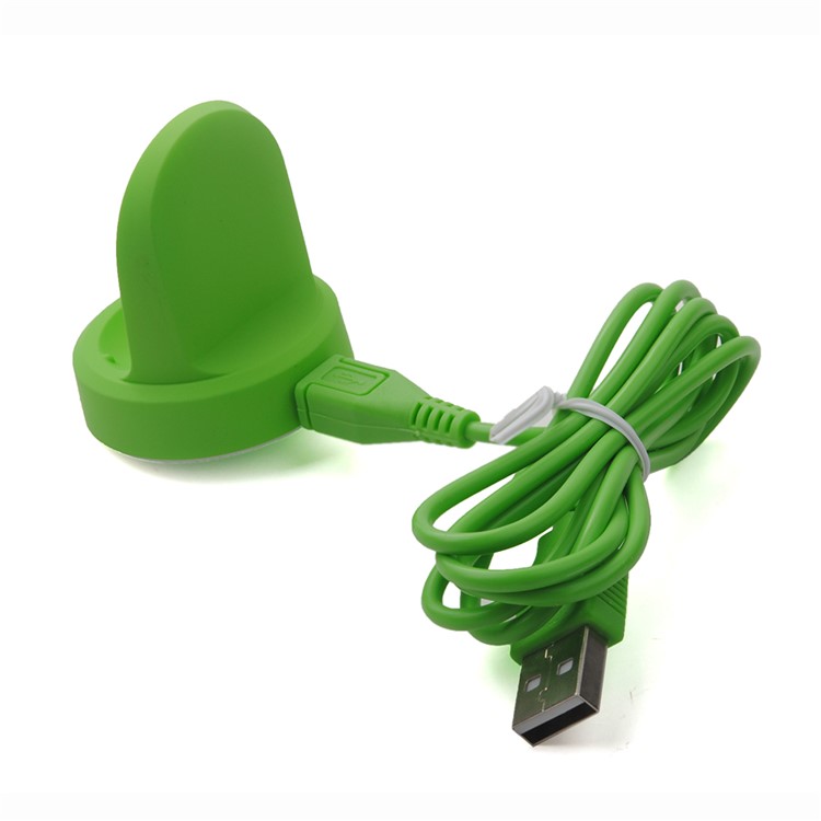 Wireless Charge Dock with USB Cable for Samsung Gear S3 Classic / S3 Frontier / SM-R600 - Green-2