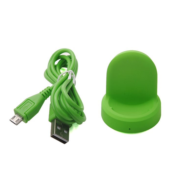 Wireless Charge Dock with USB Cable for Samsung Gear S3 Classic / S3 Frontier / SM-R600 - Green-4