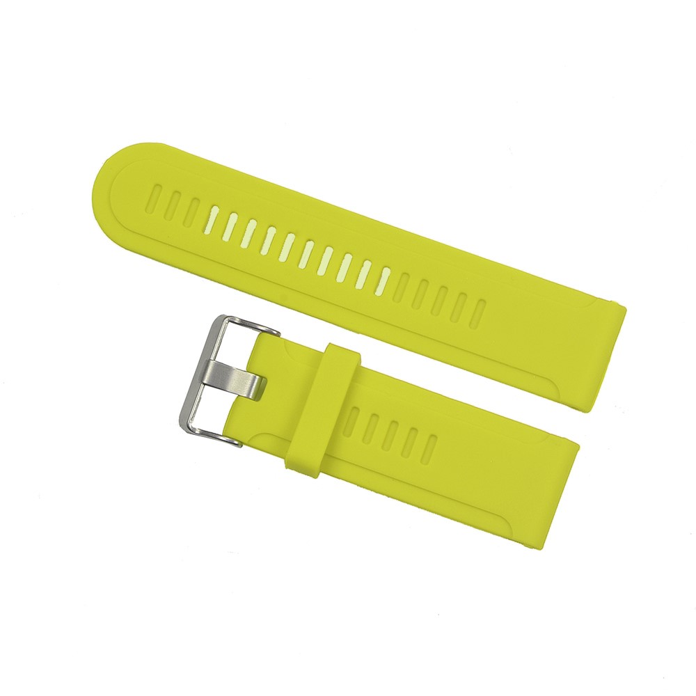 Soft Silicone Watch Wrist Strap for Garmin Fenix 3/Fenix 3 HR/Fenix 2 etc + Lugs Adapters + Tools - Green-2