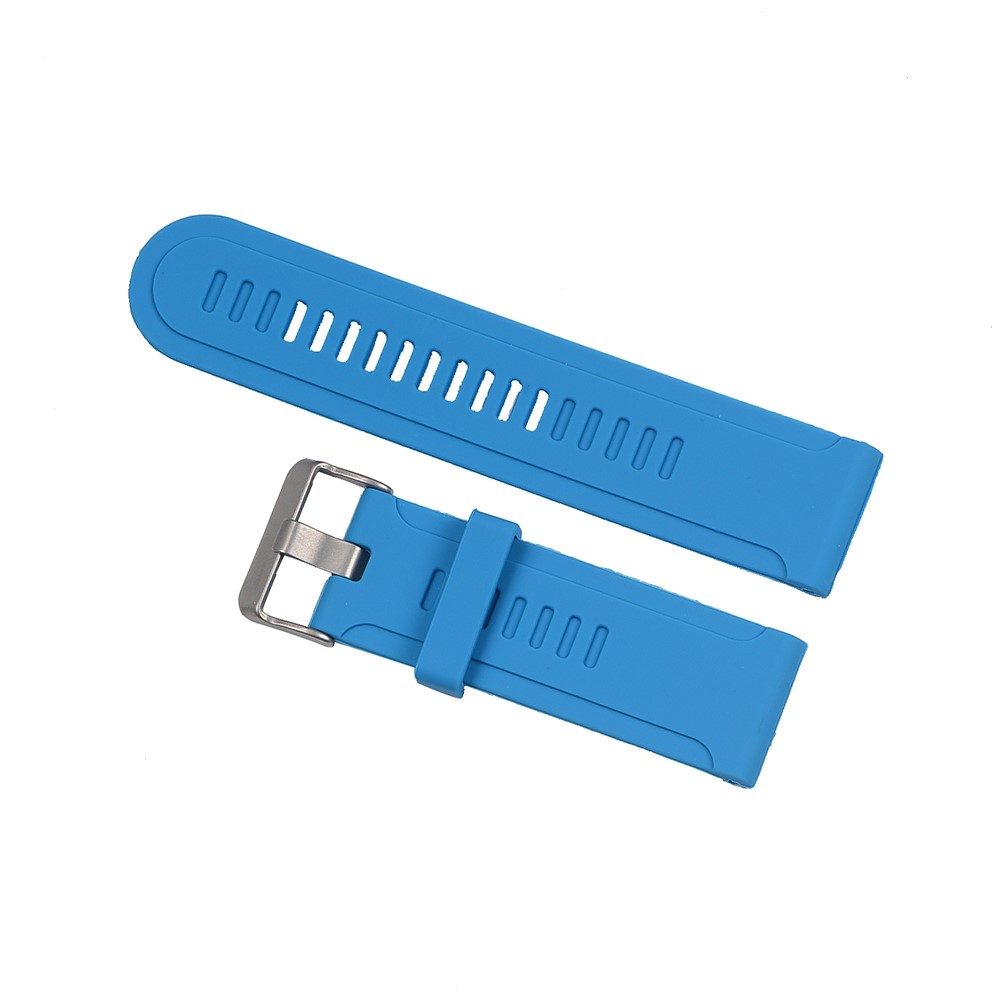 Silicone Watch Strap Replacement for Garmin Fenix 3/Fenix 3 HR/Fenix 2 etc + Lugs Adapters + Tools - Blue-2