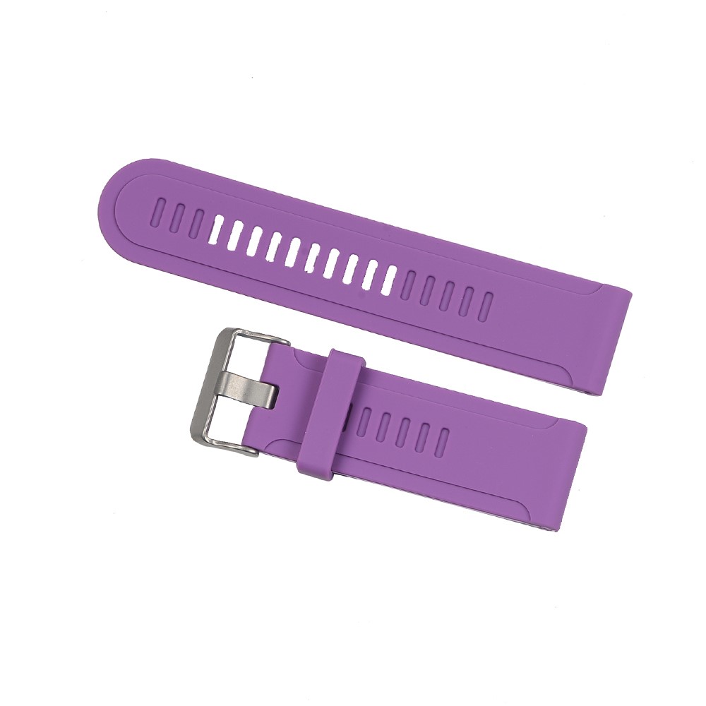 Silicone Watchband Replacement for Garmin Fenix 3/Fenix 3 HR/Fenix 2 etc + Lugs Adapters + Tools - Purple-2