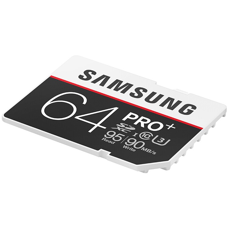 OEM SAMSUNG Pro + 64GB Clase 10 95MB / s TF Tarjeta de Memoria Flash MicroSD - Negro-4